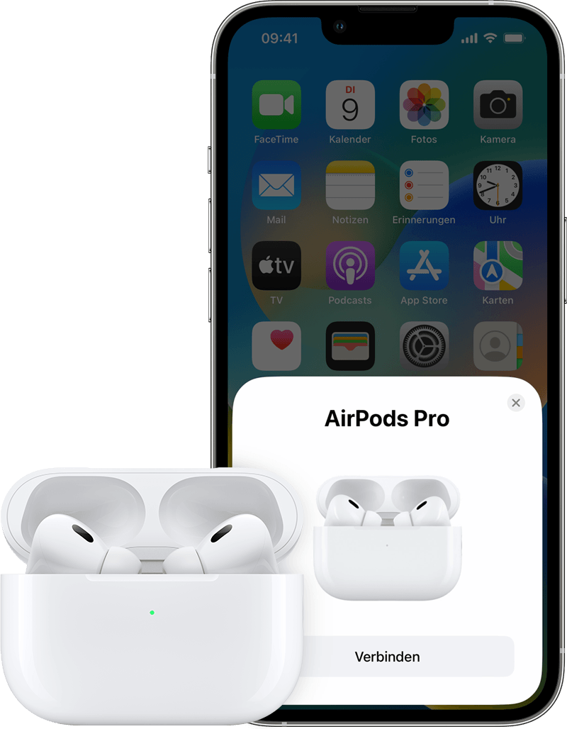 iPhone-Einrichtung und AirPods