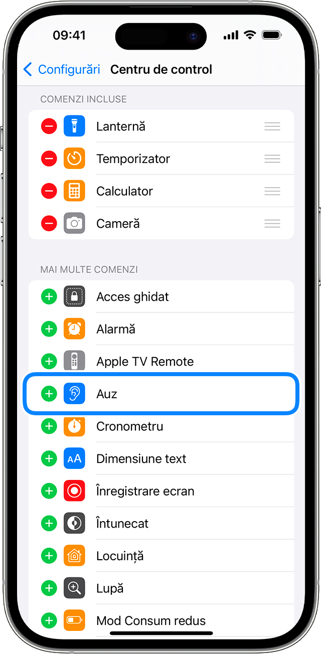 iOS: configurările din centrul de control