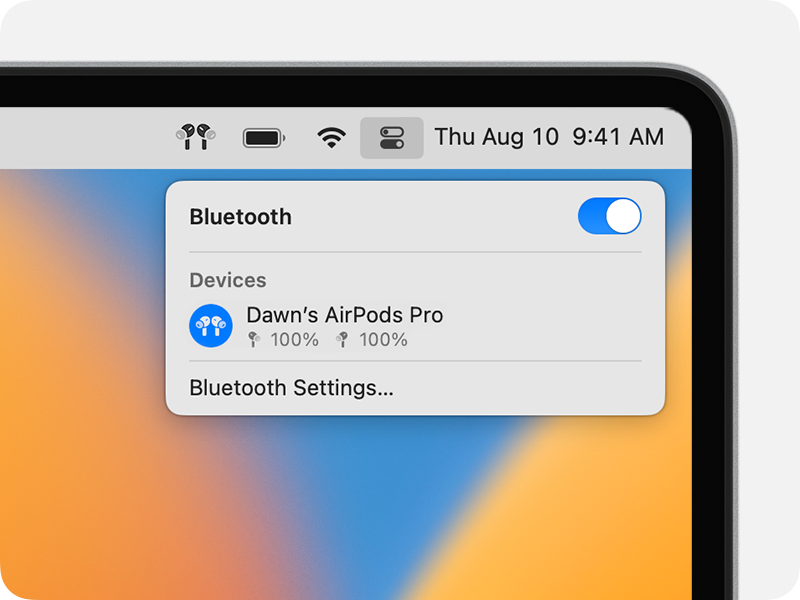 Set up AirPods with your Mac and other Bluetooth devices