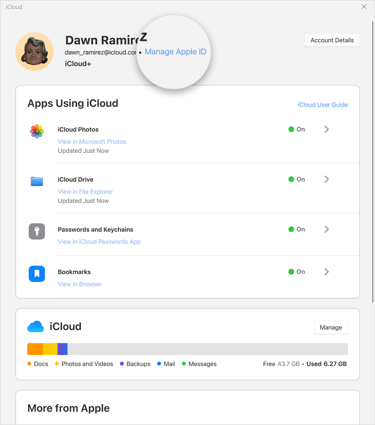 icloud-for-windows-15-settings-manage-apple-id-callout
