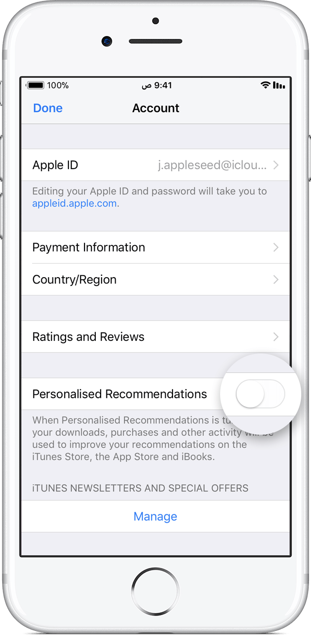 ios11-iphone7-settings-itunes-app-store-view-apple-id-personalized-recommendations-off