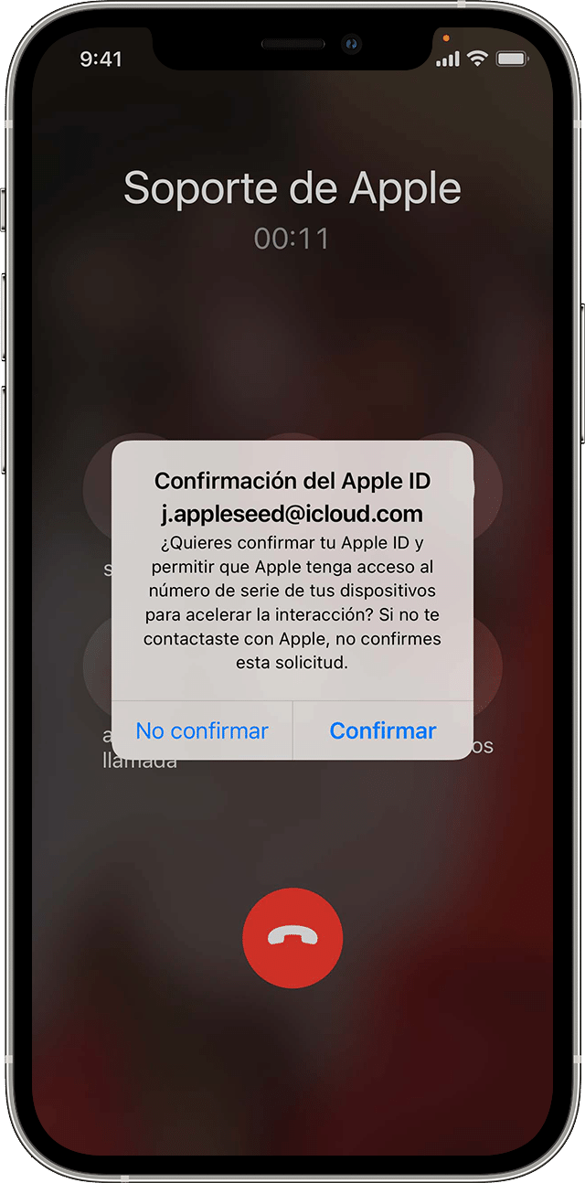 Toca la notificación para confirmar tu Apple ID