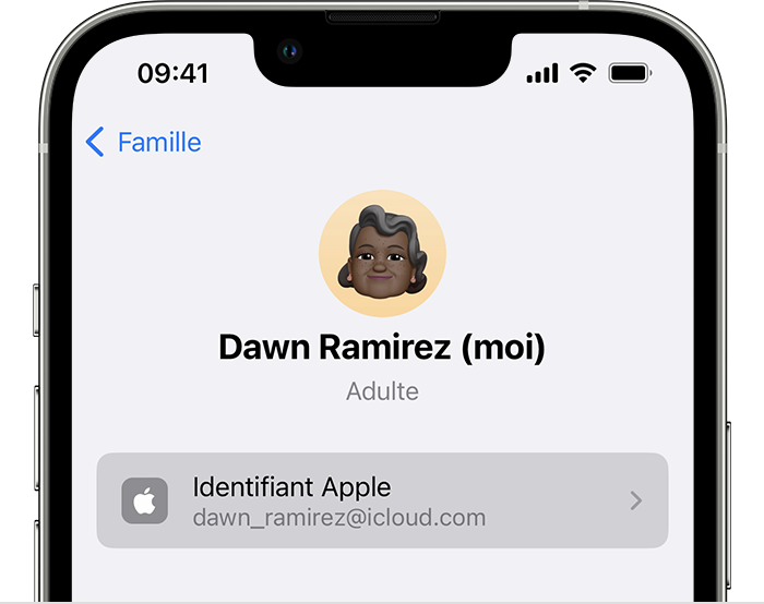 Your Apple ID is listed below your name.