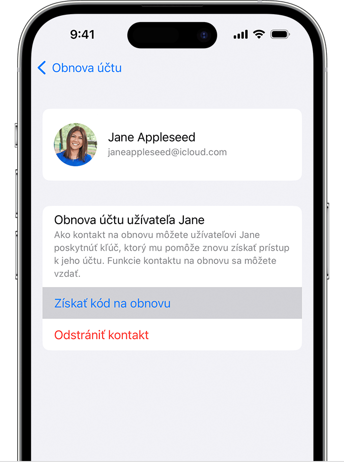 On iPhone, get a recovery code to help a friend or family member regain access to their account.