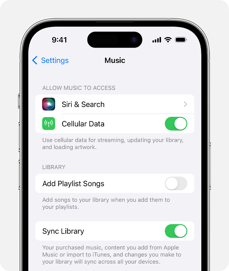 Use Sync Library with your Apple Music subscription - Apple Support (AE)