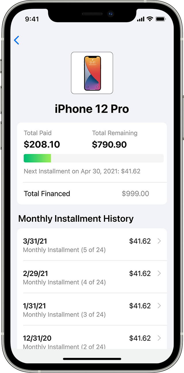 How to view and pay Apple Card Monthly Installments - Apple Support