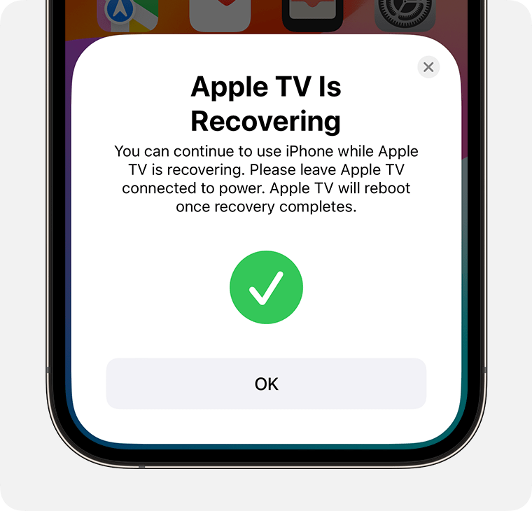 If your TV shows an iPhone next to an Apple TV Apple Support