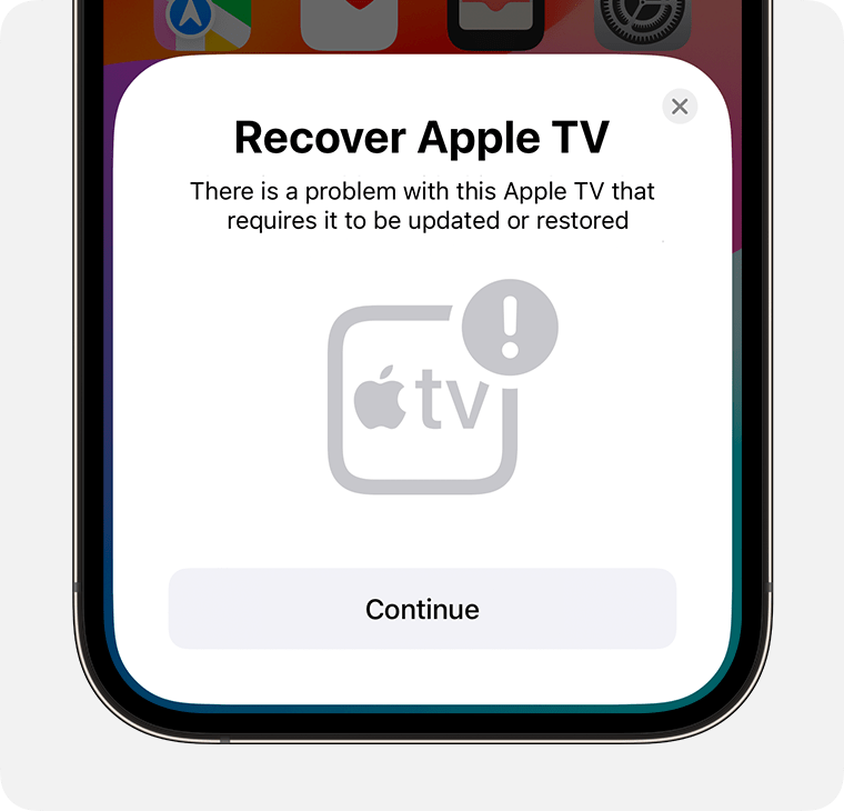 Restore Apple tv 4k - Apple Community