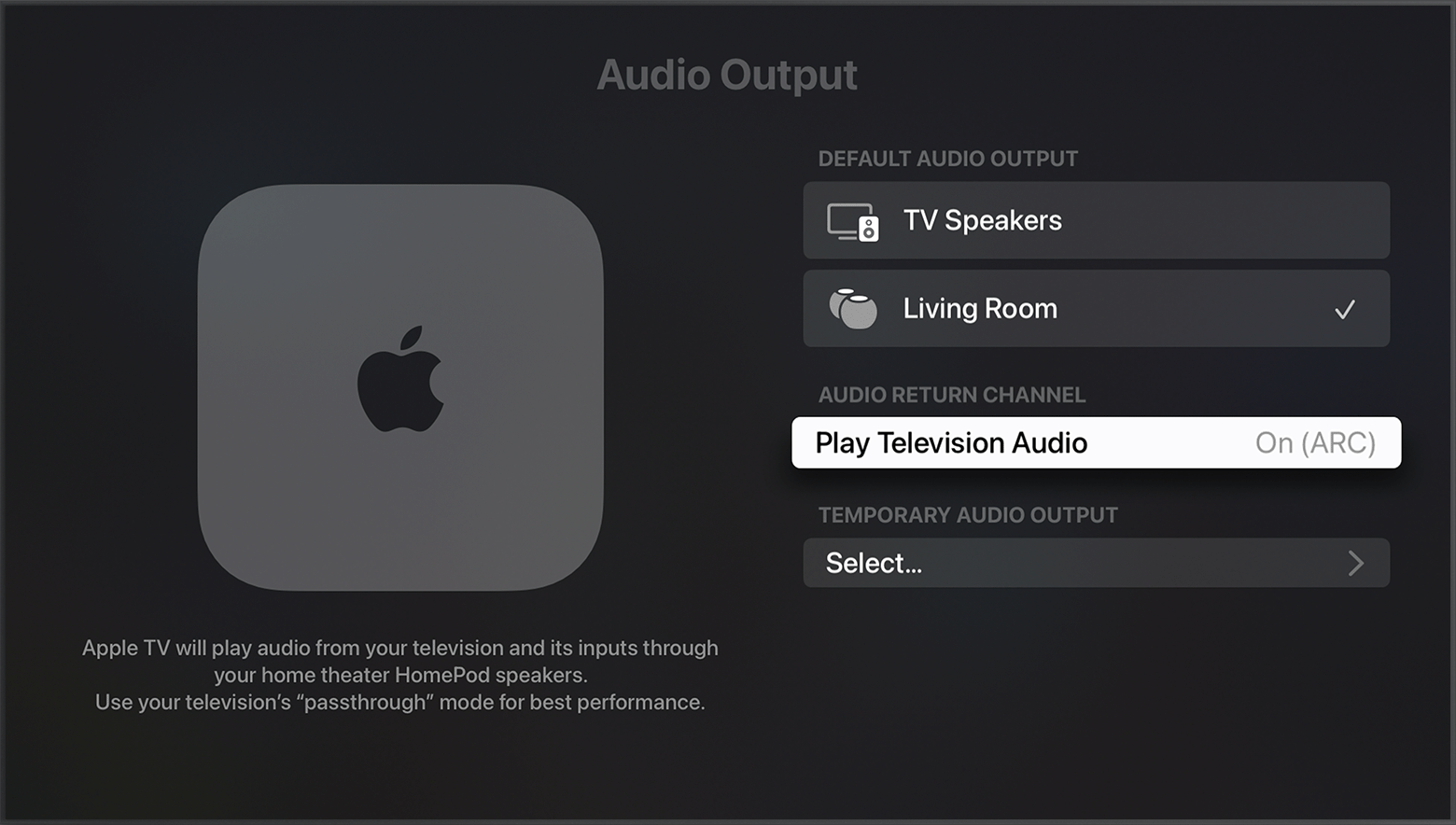 What is the Audio Return Channel (ARC) feature?