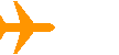 Oranje symbool van de vliegtuigmodus