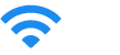 Ícone azul de Wi-Fi