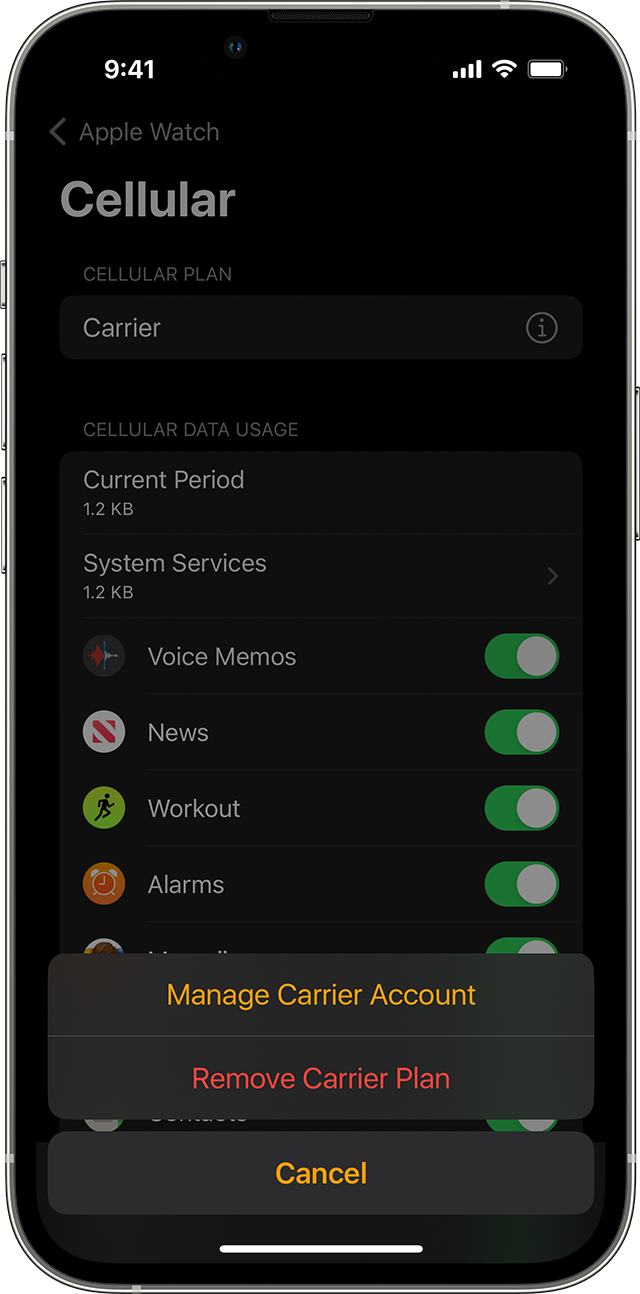 Set up cellular on Apple Watch Apple Support EG