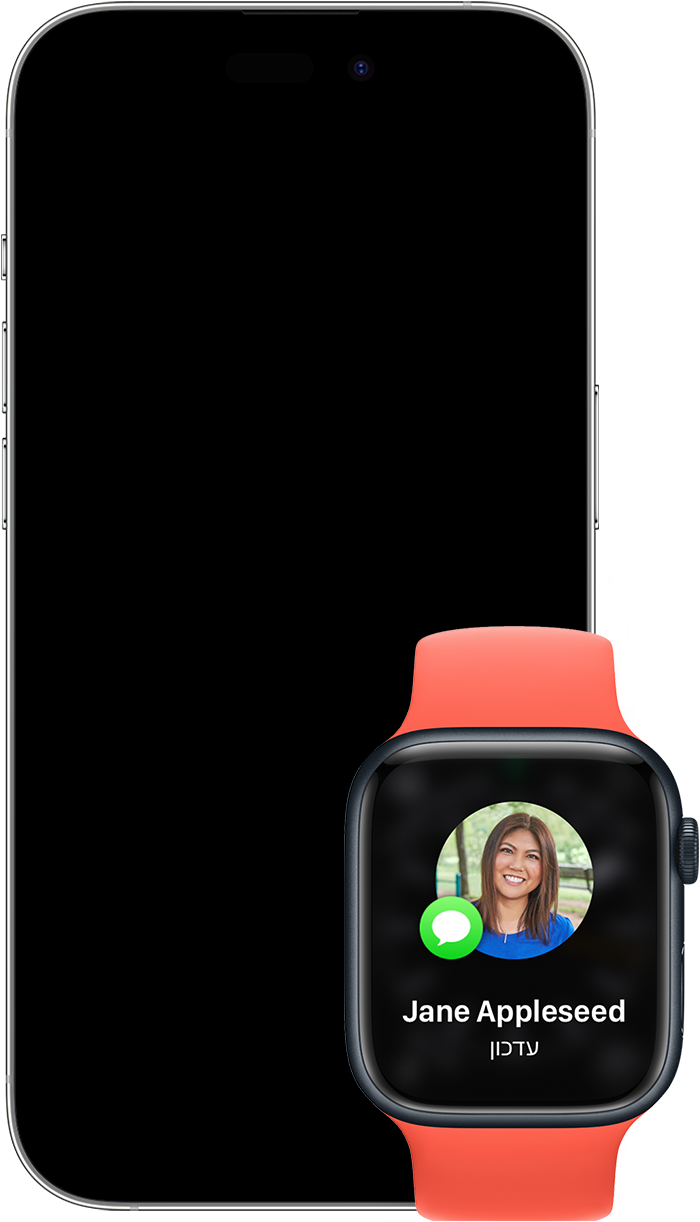 Apple Watch המציג עדכונים שמגיעים אל Apple Watch במקום אל iPhone