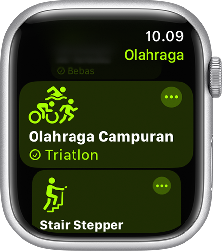 Pilihan Olahraga Campuran di app Olahraga di Apple Watch.
