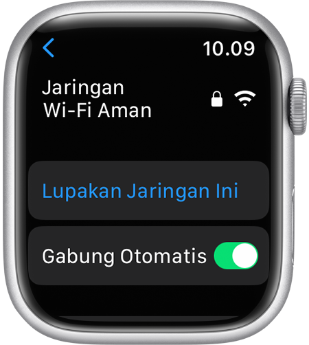 Pilihan untuk Lupakan Jaringan Ini di Apple Watch