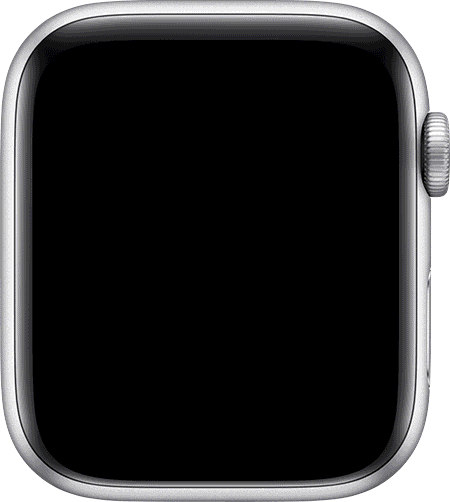 Gif animasi dari wajah Apple Watch menampilkan "Anda mencapai ketiga target!" pemberitahuan