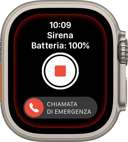 Stop di Sirena su Apple Watch Ultra