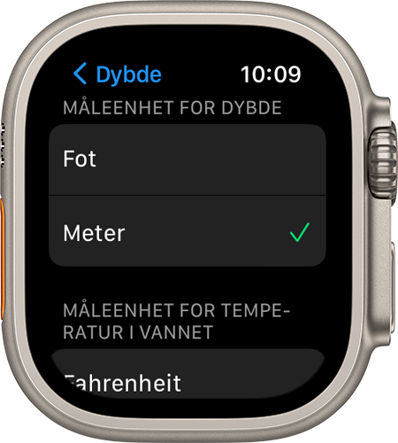 watchos-9-apple-watch-ultra-innstillinger-dybde-fot-valgt