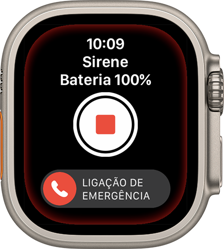 Parar a Sirene no Apple Watch Ultra