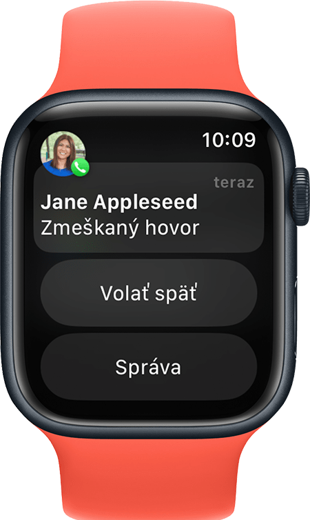 Hodinky Apple Watch s hlásením o zmeškanom hovore