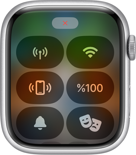 Apple Watch ekranındaki bağlantı kesildi durumu.
