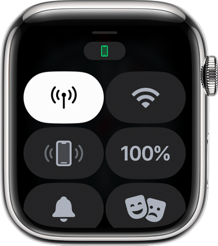 Trung tâm điều khiển trên Apple Watch.