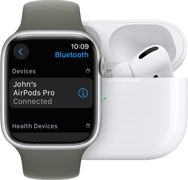 إقران ملحق Bluetooth مع Apple Watch