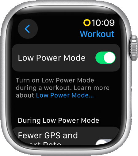 Use Low Power Mode on your Apple Watch Apple Support