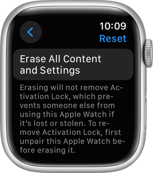 Unpair and erase your Apple Watch Apple Support