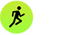 Antrenman uygulamasının etkin olduğunu gösteren yeşil renkli antrenman simgesi