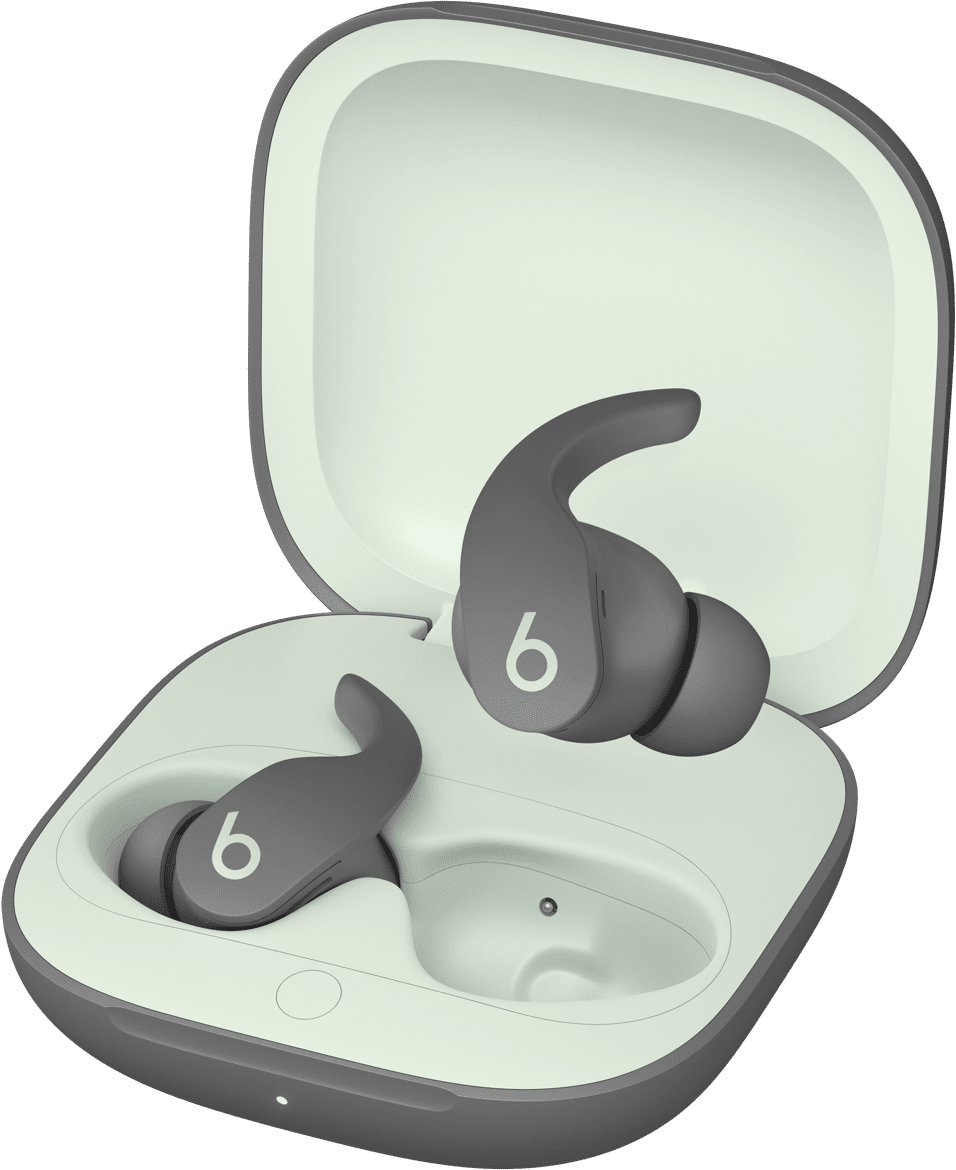 已打開的 Beats Fit Pro 充電盒