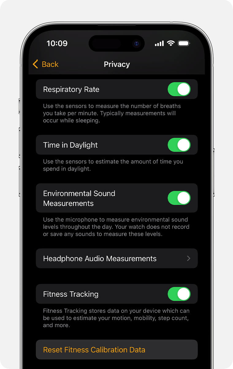 Configuración de privacidad en el iPhone