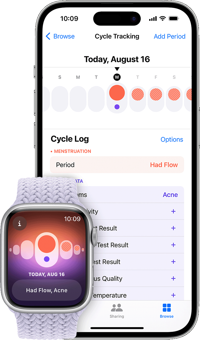 Track your period with Cycle Tracking - Apple Support (OM)