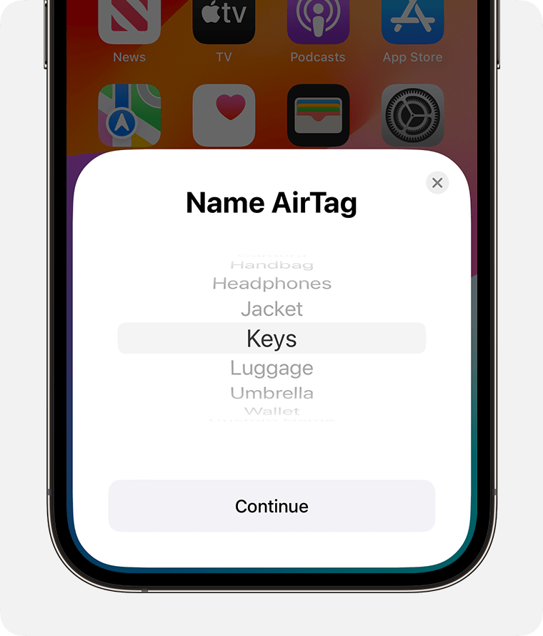 Add an AirTag to Find My to keep track of personal items - Apple Support  (CA)