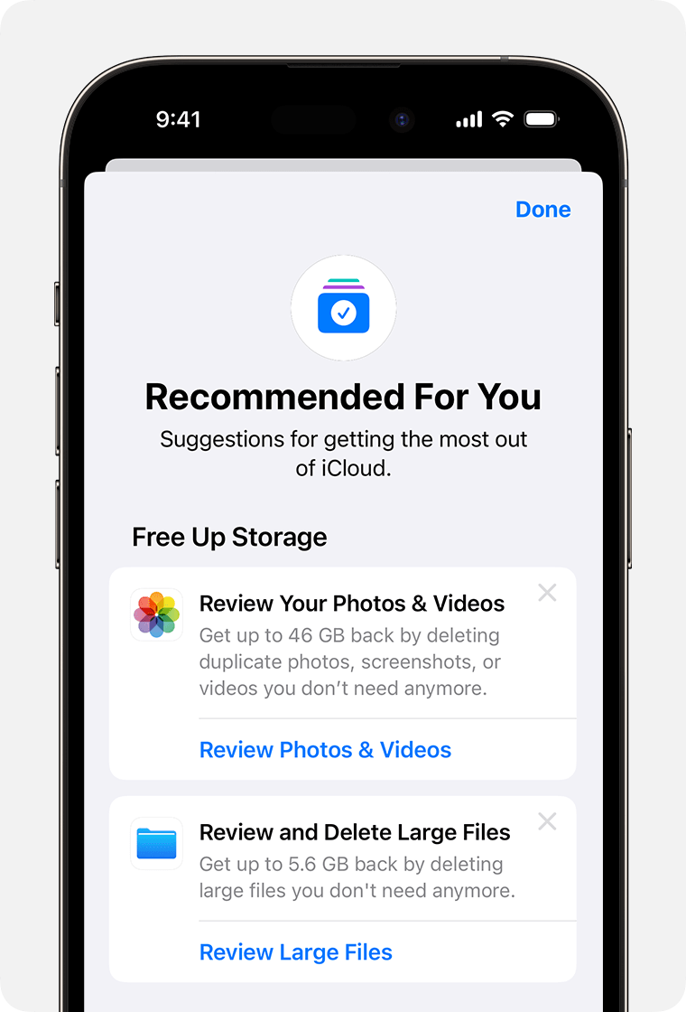 ios-17-iphone-14-pro-settings-apple-id-icloud-recommended-for-you