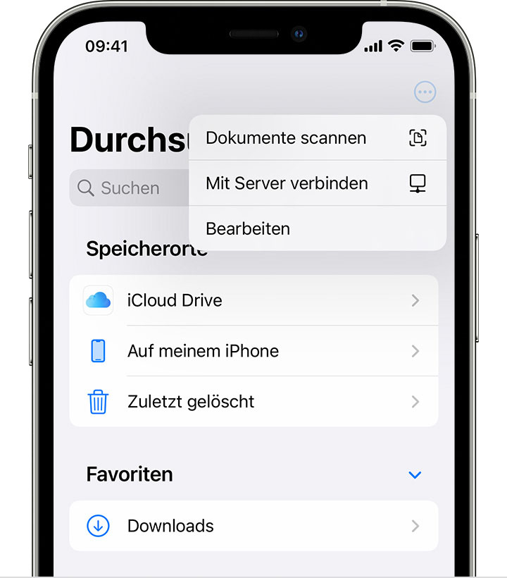 iOS15-iPhone-12-Pro-Dateien-durchsuchen-Speicherorte