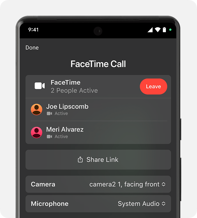 Join a FaceTime call from an Android or Windows device - Apple Support