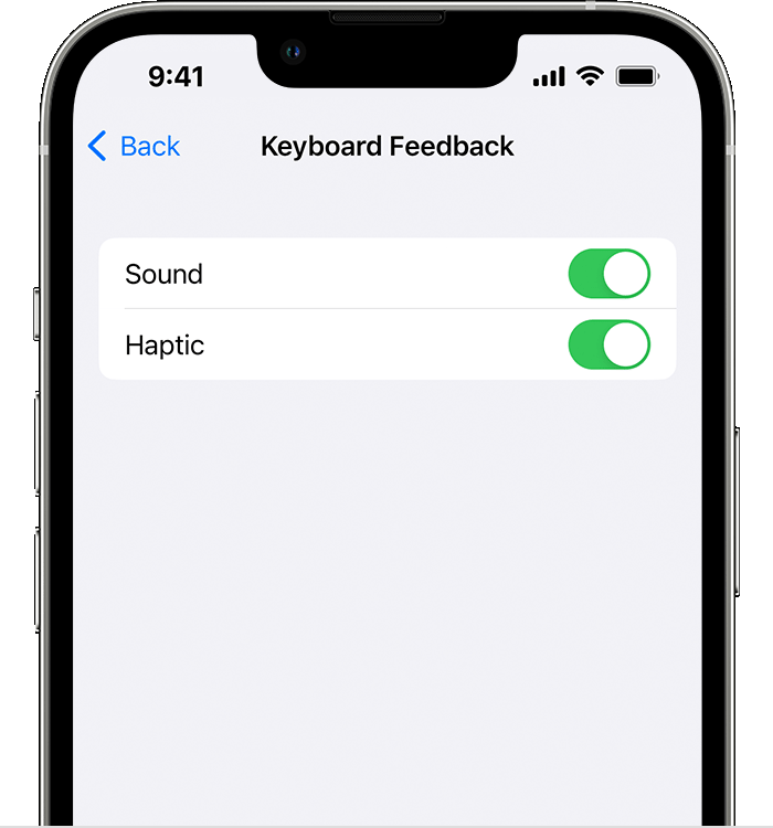 Change iPhone keyboard sounds or haptics - Apple Support (IN)