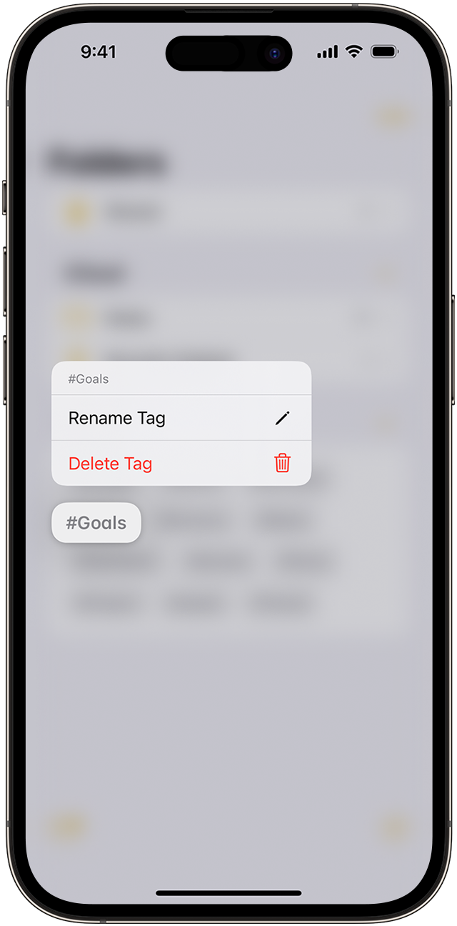 In the Tags browser, you can select a tag and either rename or delete it.