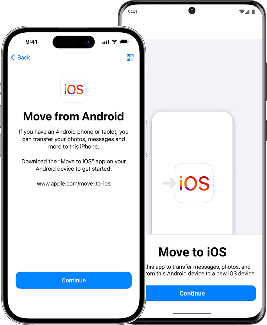 Move from Android to iPhone or iPad - Apple Support (QA)