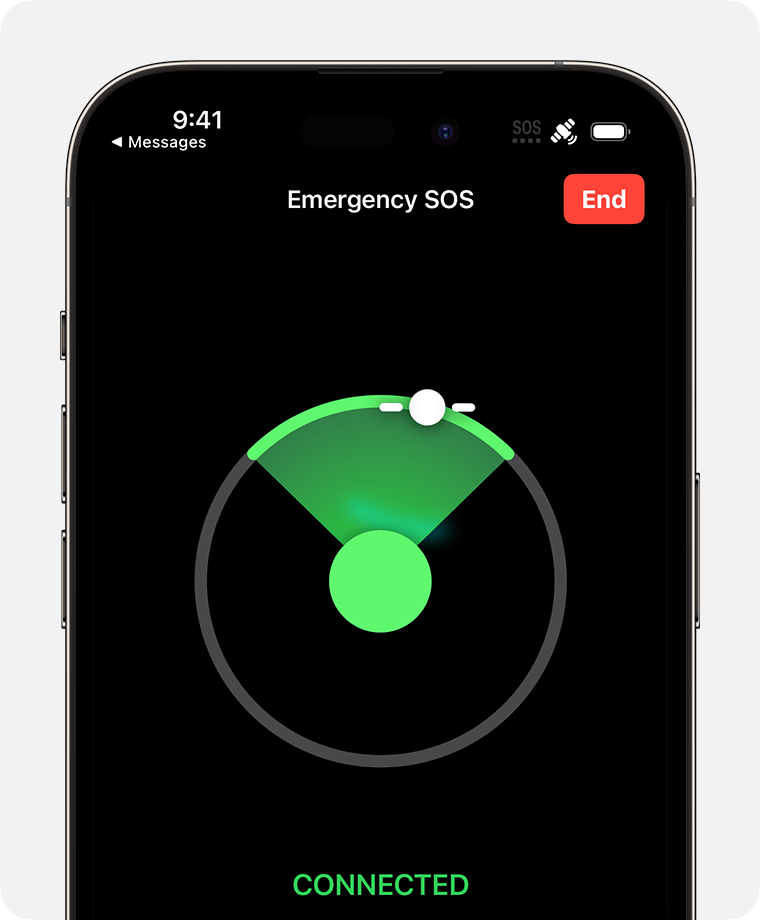 Follow the onscreen instructions to connect and stay connected to a satellite.