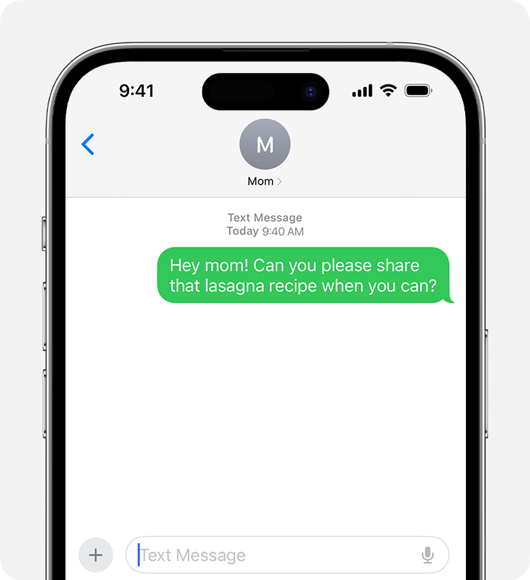 Why are my iPhone messages green? - Apple Support