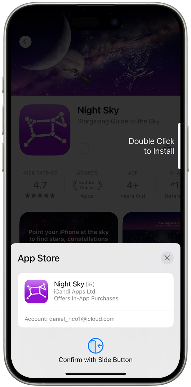 Einen Einkauf im App Store auf iPhone überprüfen