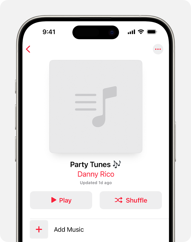 So erstellst du eine Playlist in der Apple Music-App - Apple Support (DE)