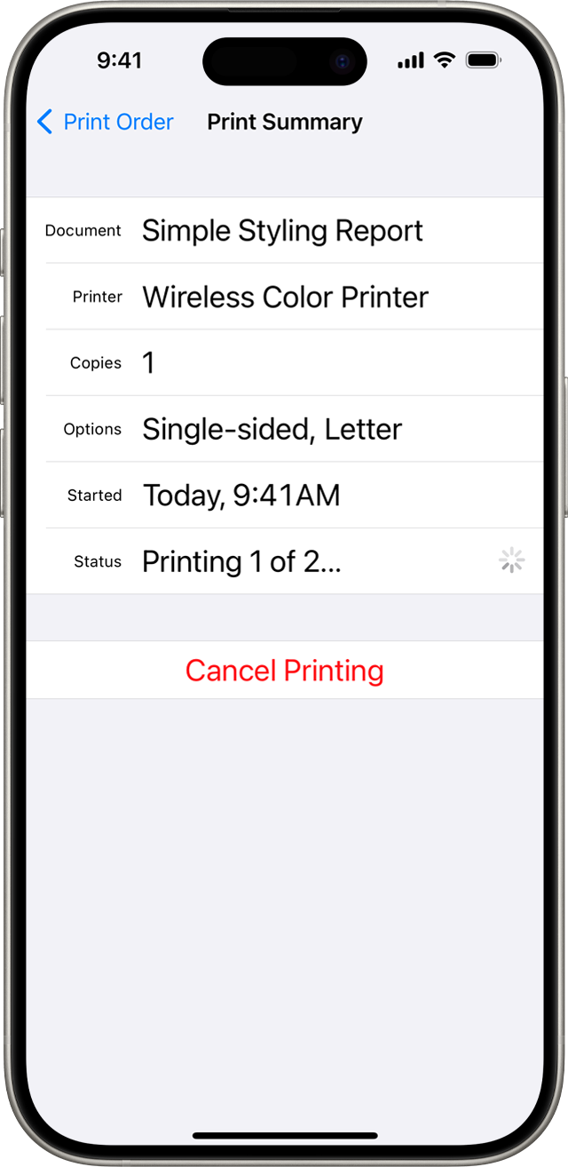 Use AirPrint to print from your iPhone or iPad - Apple Support