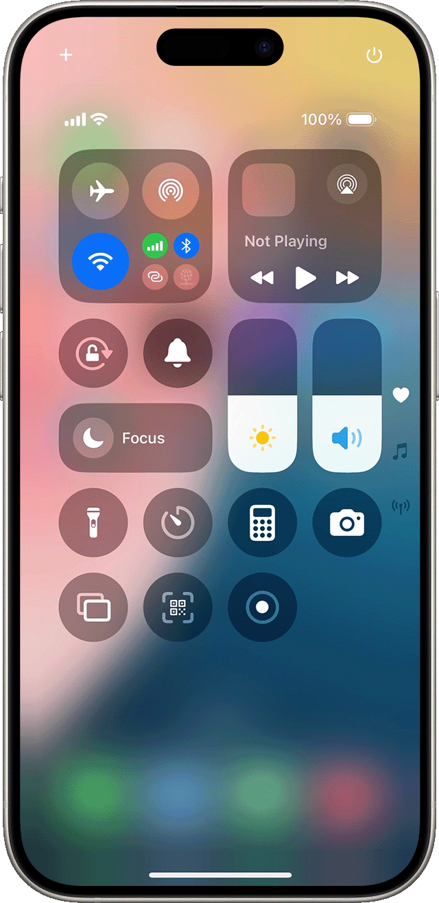 In iOS 18, start a screen recording from your Control Center.