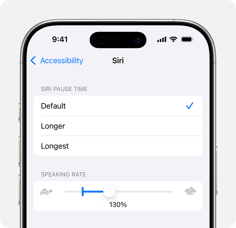 How to change Siri volume and speaking rate Apple Support AU