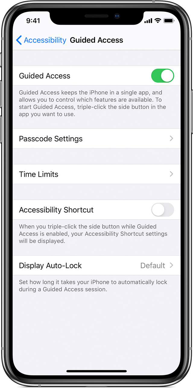 Use Guided Access - Apple Support