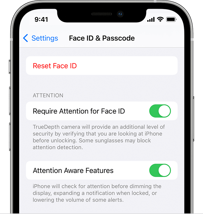 The Attention Aware settings can be found by going to Settings > Face ID & Passcode