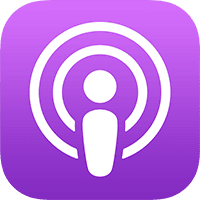 A Podcastok alkalmazás ikonja